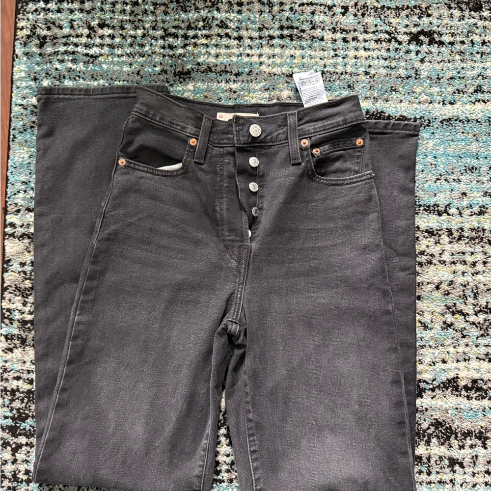 Women's Levi’s Ribcage Black Jeans
